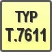 Piktogram - Typ: T.7611